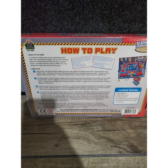 Robot Rescue reading comprehension game Grd 2 & 3 TRC 7827 Comm Core Standards - Picture 2 of 2